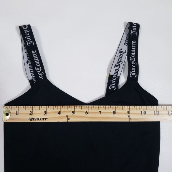 Juicy Couture Intimates Shapewear Bodysuit Adjustable Logo Straps Black Size S - Picture 11 of 13